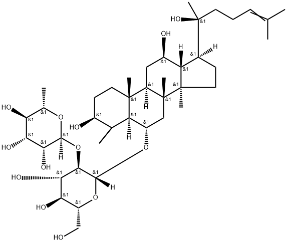 Ginsenoside Rg2 구조식 이미지