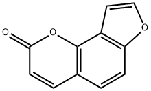 2-Oxo-(2H)-furo(2,3-h)-1-benzopyran 구조식 이미지
