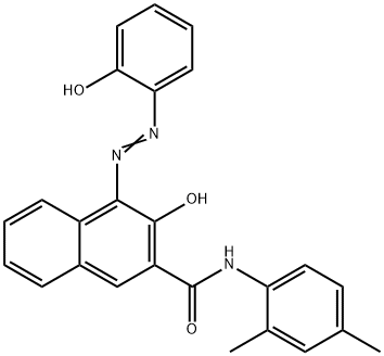 2-[2-HYDROXY-3-(2,4-XYLYLCARBAMOYL)-1-NAPHTHYLAZO]PHENOL 구조식 이미지