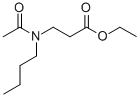 Ethyl butylacetylaminopropionate Structure