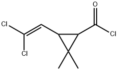 3-(2,2-Dichlorovinyl)-2,2-dimethylcyclopropanecarbonyl chloride 구조식 이미지