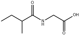 N-(2-methyl-1-oxobutyl)-Glycine Structure