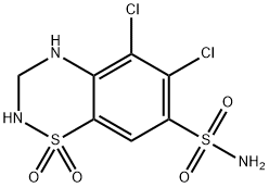 5-хлоргидрохлоротиазид структурированное изображение
