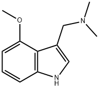1-(4-METHOXY-1H-INDOL-3-YL)-N,N-DIMETHYLMETHANAMINE Structure
