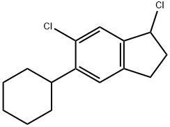 1,6-Dichloro-5-cyclohexylindane Structure