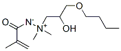 1-(3-Butoxy-2-hydroxypropyl)-1,1-dimethyl-2-(2-methyl-1-oxo-2-propenyl)hydrazin-1-ium-2-ide Structure