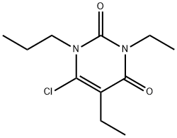 1-propyl-3,5-diethyl-6-chlorouracil Structure