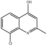 8-CHLORO-2-METHYL-4-QUINOLINOL Structure