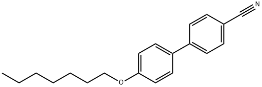 4'-Heptyloxy-4-cyanobiphenyl 구조식 이미지
