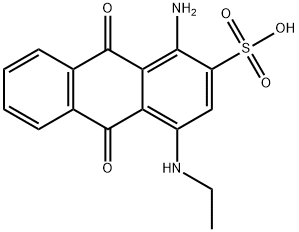 1-Amino-4-(ethylamino)-9,10-dihydro-9,10-dioxo-2-anthracenesulfonic acid Structure