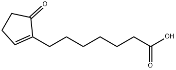 5-옥소사이클로펜트-1-엔-1-헵탄산 구조식 이미지