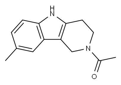 2-ACETYL-8-METHYL-2,3,4,5-TETRAHYDRO-1H-PYRIDO[4,3-B]INDOLE Structure