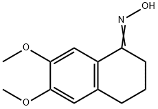 1-옥소-6,7-디메톡시-1,2,3,4-테트라히드로나프탈렌옥심 구조식 이미지