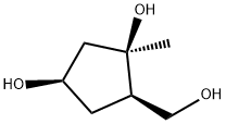 1,3-Cyclopentanediol, 5-(hydroxymethyl)-1-methyl-, (1R,3R,5R)- (9CI) 구조식 이미지