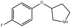 3-(4-FLUOROPHENOXY)PYRROLIDINE Structure