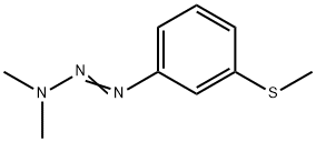 3,3-Dimethyl-1-[3-(methylthio)phenyl]triazene 구조식 이미지