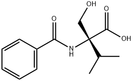 DL-N-BENZOYL-2-ISOPROPYLSERINE Structure