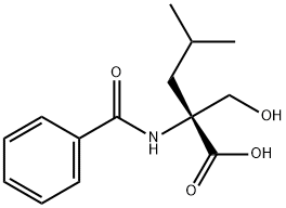 DL-N-BENZOYL-2-ISOBUTYLSERINE Structure