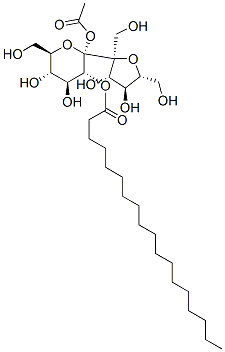 alpha-d-Glucopyranoside, beta-d-fructofuranosyl, acetate octadecanoate           Structure