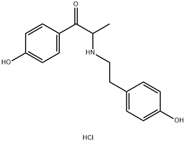 1-[[(4-HYDROXYPHENYL)ETHYL]AMINO]-1-PROPANONE HYDROCHLORIDE Structure