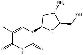 1-[(2R,4S,5S)-4-Amino-5-(hydroxymethyl)oxolan-2-yl]-5-methylpyrimidine-2,4-dione 구조식 이미지