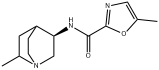 2-Oxazolecarboxamide,5-methyl-N-[(3R)-6-methyl-1-azabicyclo[2.2.2]oct-3-yl]- 구조식 이미지