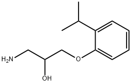 1-amino-3-(2-isopropylphenoxy)propan-2-ol 구조식 이미지