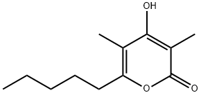 2H-Pyran-2-one, 4-hydroxy-3,5-dimethyl-6-pentyl- (9CI) Structure
