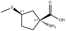 시클로펜탄카르복실산,1-아미노-3-(메틸티오)-,트랜스-(9CI) 구조식 이미지