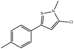 5-CHLORO-1-METHYL-3-(4-METHYLPHENYL)-1H-PYRAZOLE Structure