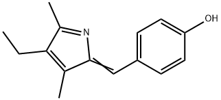 Phenol, 4-[(4-ethyl-3,5-dimethyl-2H-pyrrol-2-ylidene)methyl]- (9CI) Structure