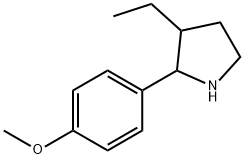 피롤리딘,3-에틸-2-(4-메톡시페닐)-(9CI) 구조식 이미지