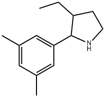 Pyrrolidine, 2-(3,5-dimethylphenyl)-3-ethyl- (9CI) Structure