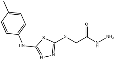 (5-P-TOLYLAMINO-[1,3,4]THIADIAZOL-2-YLSULFANYL)-아세트산히드라지드 구조식 이미지