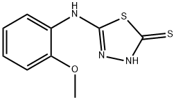 5-(2-메톡시-페닐아미노)-[1,3,4]티아디아졸-2-티올 구조식 이미지