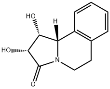 Pyrrolo[2,1-a]isoquinolin-3(2H)-one, 1,5,6,10b-tetrahydro-1,2-dihydroxy-, (1R,2R,10bS)- (9CI) Structure