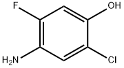 Phenol,  4-amino-2-chloro-5-fluoro- Structure