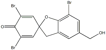 3',5',7-Tribromo-5-(hydroxymethyl)spiro[benzofuran-2(3H),1'-[2,5]cyclohexadien]-4'-one Structure