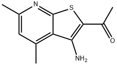 1-(3-AMINO-4,6-DIMETHYLTHIENO[2,3-B]PYRIDIN-2-YL)ETHANONE 구조식 이미지