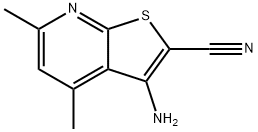 3-AMINO-4,6-DIMETHYL-THIENO[2,3-B]PYRIDINE-2-CARBONITRILE Structure