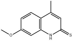 2-Mercapto-7-Methoxy-4-Methylquinoline, 96% 구조식 이미지