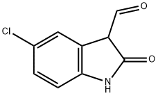 5-CHLORO-2-OXOINDOLINE-3-CARBALDEHYDE Structure