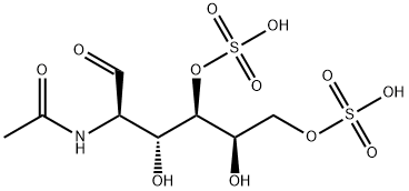 (2S,3R,4S,5R)-2-acetamido-3,5-dihydroxy-1-oxo-4,6-disulfooxy-hexane 구조식 이미지