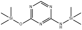N-(Trimethylsilyl)-4-[(trimethylsilyl)oxy]-2-amine-1,3,5-triazin 구조식 이미지