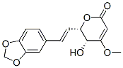 (5R,6S)-6-[(E)-2-(1,3-Benzodioxol-5-yl)ethenyl]-5,6-dihydro-5-hydroxy-4-methoxy-2H-pyran-2-one Structure