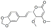 (5R,6S)-6-[(E)-2-(1,3-Benzodioxol-5-yl)ethenyl]-5,6-dihydro-4,5-dimethoxy-2H-pyran-2-one 구조식 이미지