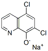 나트륨5,7-디클로로퀴놀린-8-올레이트 구조식 이미지