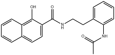 N-(2-ACETAMIDOPHENETHYL)-1-HYDROXY-2-NAPHTHAMIDE Structure