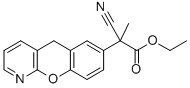 ALFA-METHYL-ALFA-CYANO-5H-[1] BENZOPYRANO [2,3-B] PYRIDINE-7-ACETIC ACID ETHYL ESTER Structure