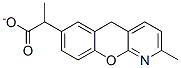 alpha,2-dimethyl-5H-(1)benzopyrano(2,3-b)pyridine-7-acetate Structure